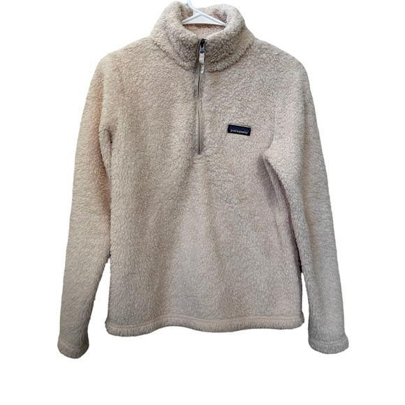 Patagonia Los Gatos Fleece Quarter Zip Women's Size Small Light Pink - Picture 3 of 7